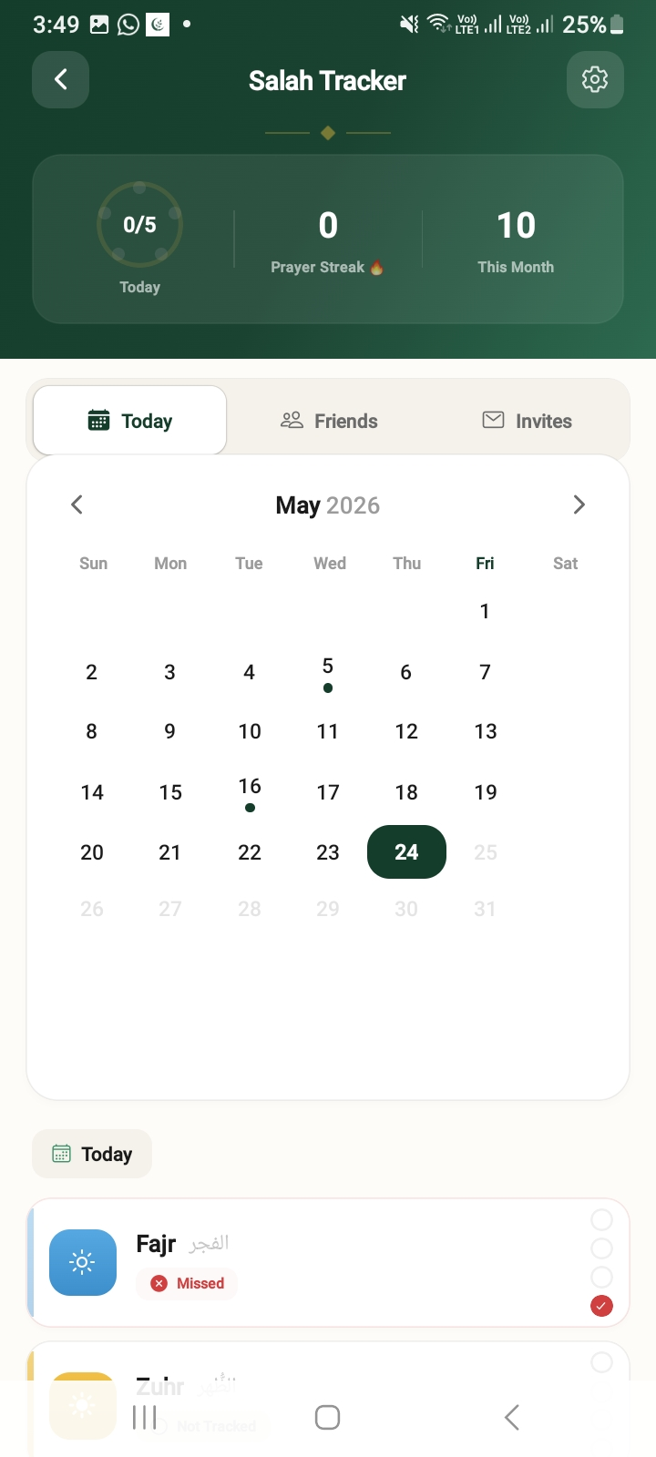 Salah Tracker screenshot